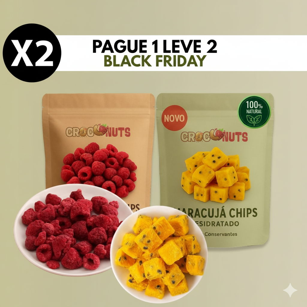 Framboesa + Maracujá - Desidratados [Black Friday]