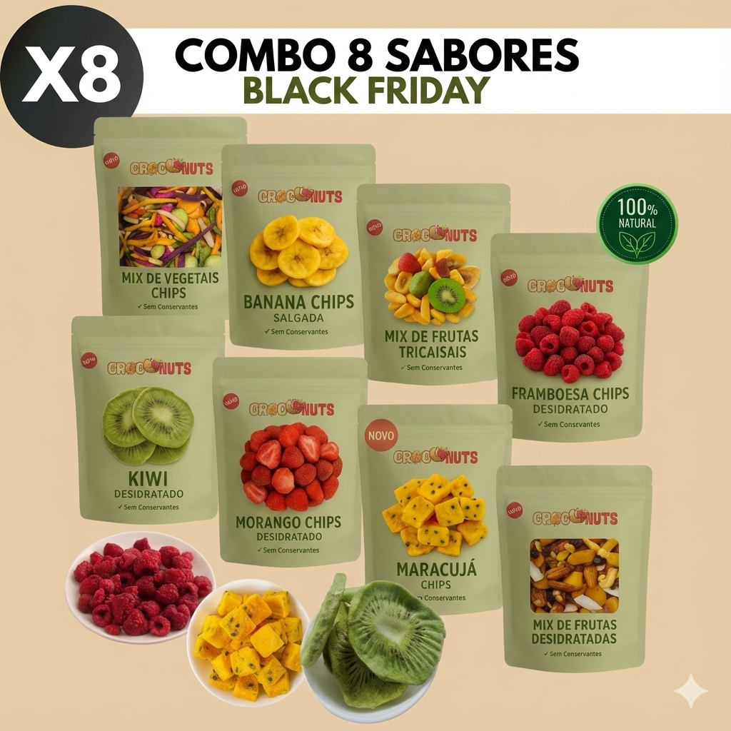 Combo 8 Sabores Desidratados - [Black Friday]